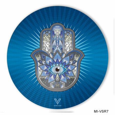 HAMSA BLUE SLIKK DAB MAT 15cm Ø