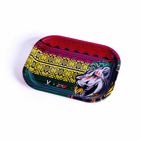 (S) RASTA LION ROLLING TRAY (18x14cm)