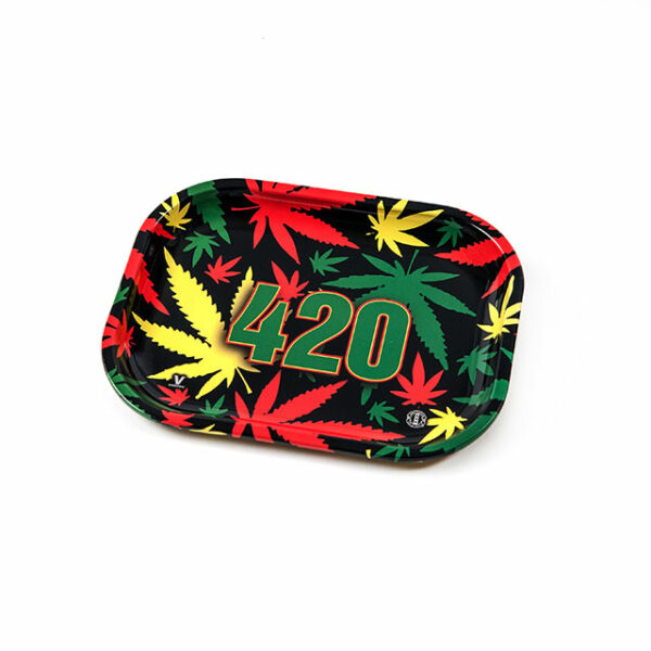 (S) 420 RASTA ROLLING TRAY (18x14cm)