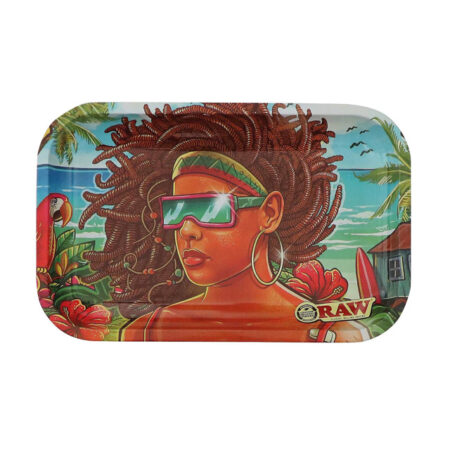 (L) RAW BRAZIL METAL ROLLING TRAY 3rd EDITION (27,5 x 17,5 cm)