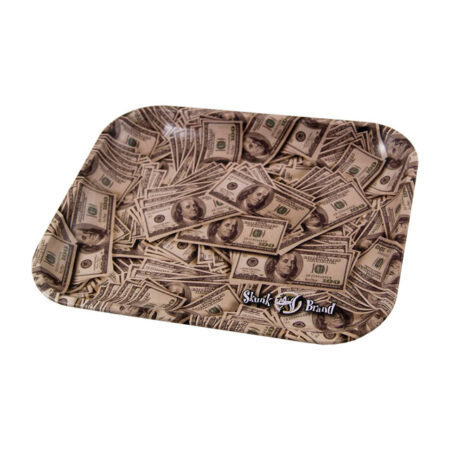 (XL) SKUNK METAL ROLLING TRAY CASH (34 x 27,5 cm)